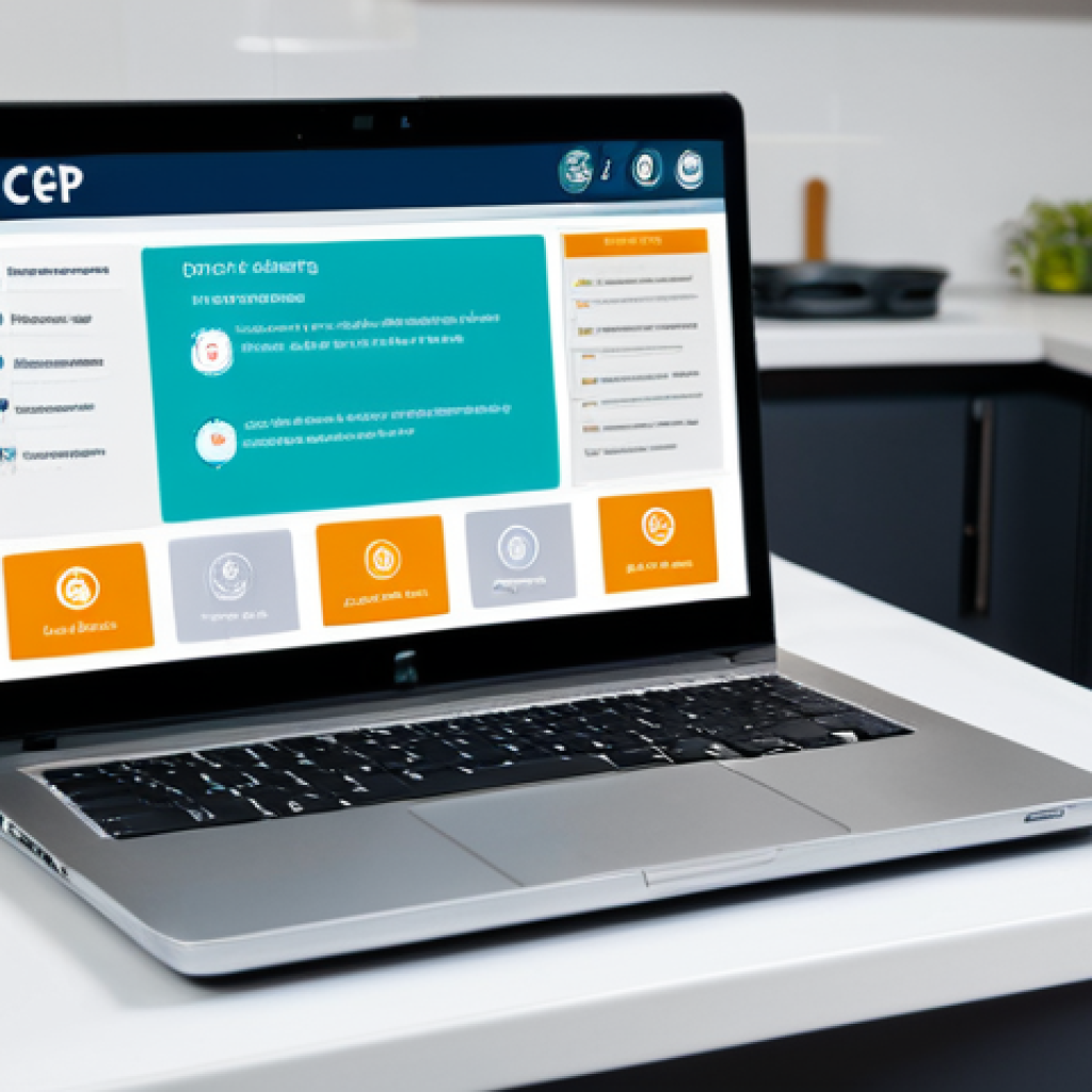 HACCP Certification Training**

Prompt: "A professional-looking online training module about HACCP certification, displayed on a laptop screen, fully clothed instructor visible in a corner, modern kitchen background. Safe for work, appropriate content, fully clothed, professional, perfect anatomy, correct proportions, educational illustration."

**