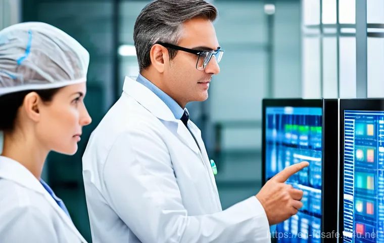 식품위생사로서의 일과 삶의 균형 - **Prompt:** A food safety professional, in their early 40s, with a gentle, serene smile, is complete...